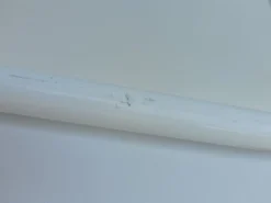 Miroir carré dans un cadre en métal blanc, années 1970