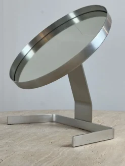 Miroir circulaire par Pierre Vandel France années 70 47x44cm