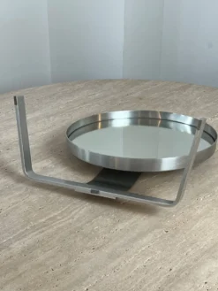 Miroir circulaire par Pierre Vandel France années 70 47x44cm