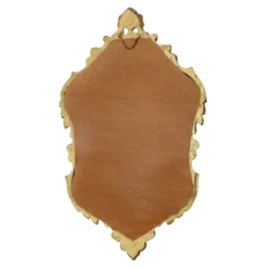 Miroir classique à crête dorée, style baroque français, 74 cm