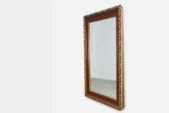Miroir classique français avec des détails dorés, vers 1900