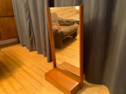 Miroir, coiffeuse murale années 1970 51x101cm
