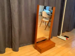 Miroir, coiffeuse murale années 1970 51x101cm