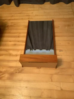 Miroir, coiffeuse murale années 1970 51x101cm
