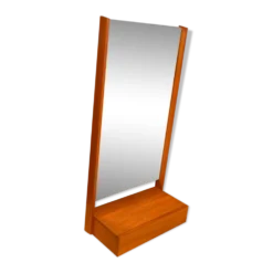 Miroir, coiffeuse murale années 1970 51x101cm