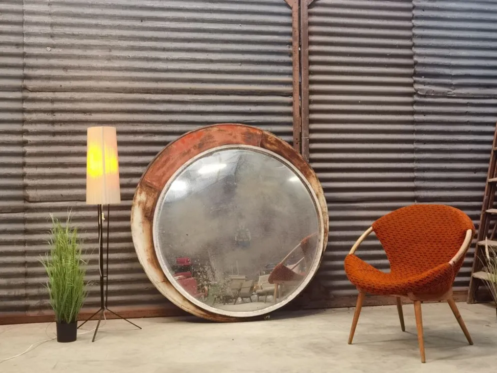 Miroir Convexe Industriel République Tchèque 1960