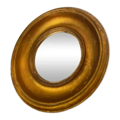 Miroir convexe rond doré miroir de sorcière