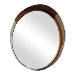 Miroir convexe tchèque industriel, années 1960 - 135cm