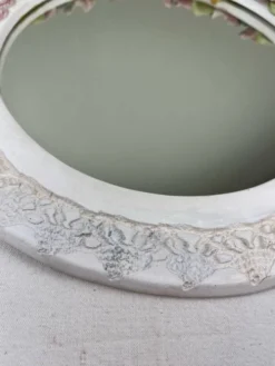 Miroir couronne de fleurs