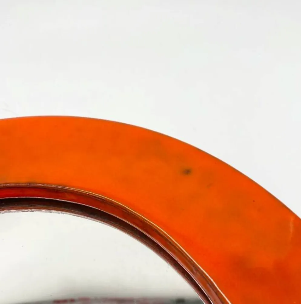 Miroir céramique glaçure « orange », 1960s