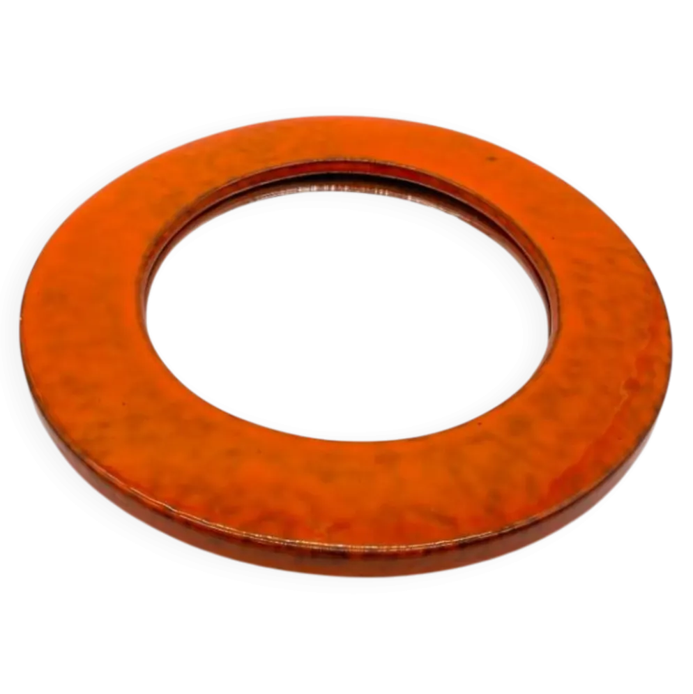 Miroir céramique glaçure « orange », 1960s