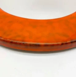 Miroir céramique glaçure « orange », 1960s