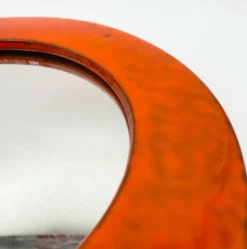 Miroir céramique glaçure « orange », 1960s