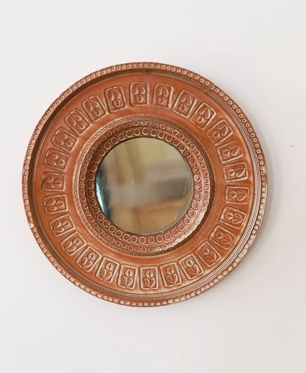 miroir céramique 70s