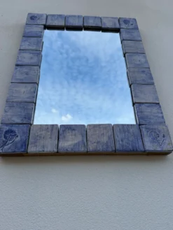 Miroir céramique Vallauris Almone années 70