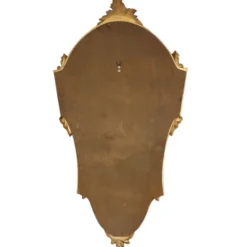 Miroir cranté en or classique Deknudt, biseauté, style Louis XVI, 94 cm