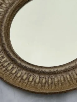 Miroir danois en ceramique 1960