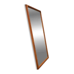 Miroir danois en teck milieu du siècle moderne de Vildbjerg Møbelfabrik, années 1960