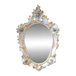 Miroir d'Art en Céramique Polychrome – Maria Pegoraro pour Ricc