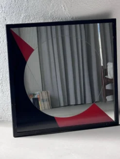 Miroir d'art Eugenio Carmi années 1970 décoration italienne