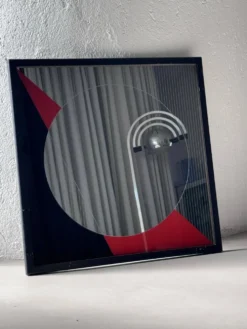 Miroir d'art Eugenio Carmi années 1970 décoration italienne