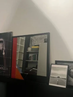 Miroir décoratif par l'artiste italien Eugenio Carmi, style Memphis, amusant !