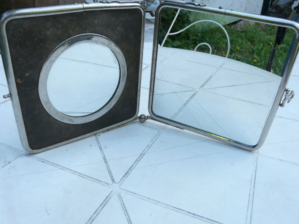 Miroir de barbier diptyque 1 face grossissant