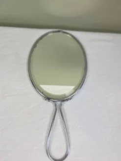 Miroir de barbier à main