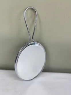 Miroir de barbier à main