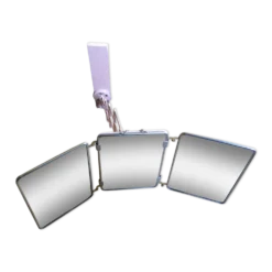 Miroir de barbier sur socle 57x23cm