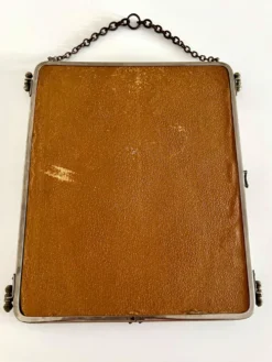 Miroir de barbier triptyque ancien Brot Déposé – miroir au mercure –