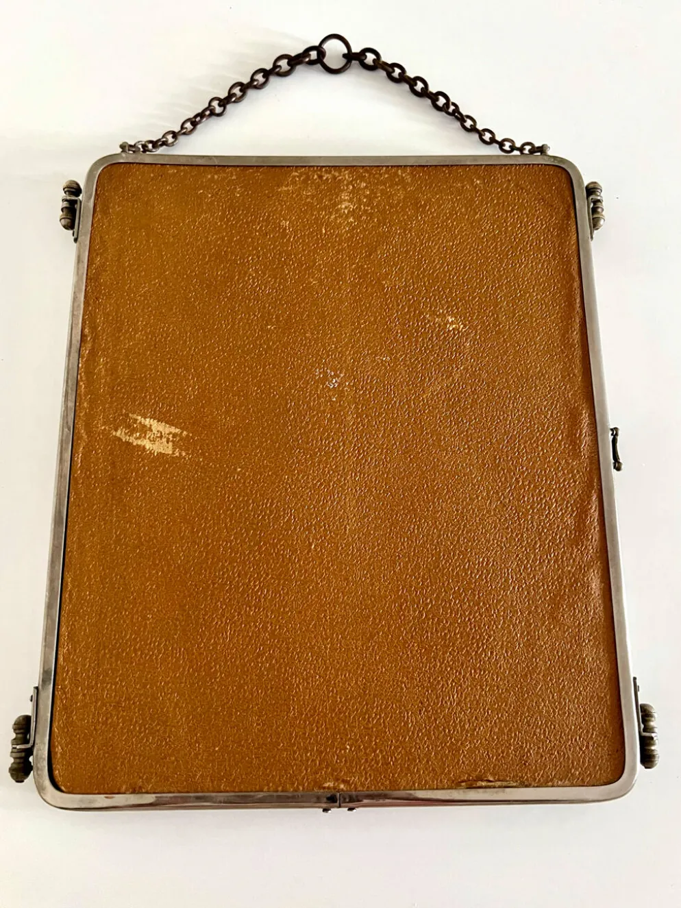 Miroir de barbier triptyque ancien Brot Déposé – miroir au mercure –