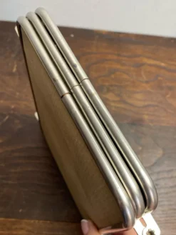 Miroir de barbier triptyque, 1960, dos pied de poule