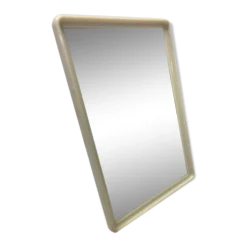 Miroir de barbier vintage bakélite blanche