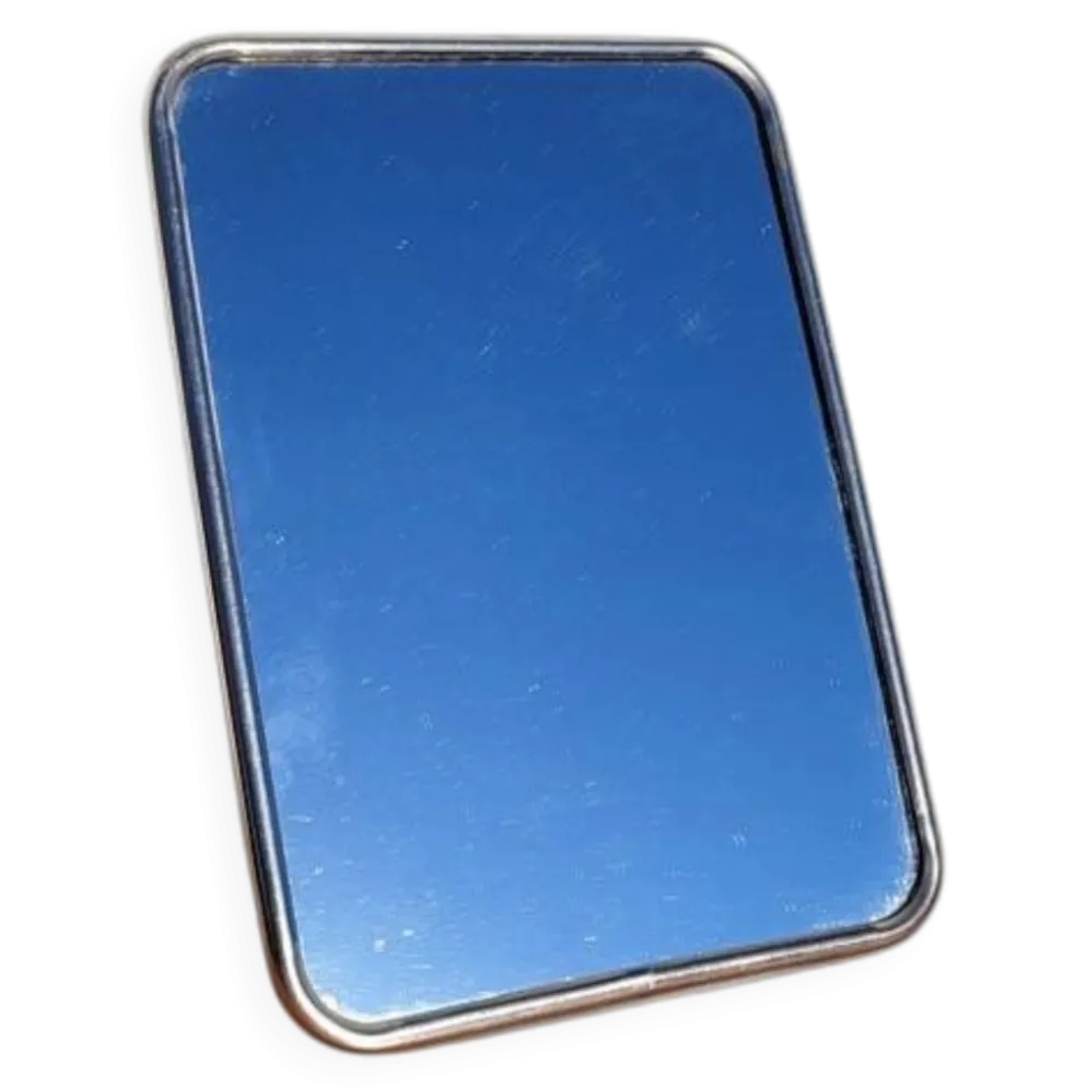 Miroir de barbier vintage beige