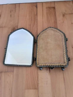 Miroir de boudoir tri-pliant Art Déco, anglais, années 1920