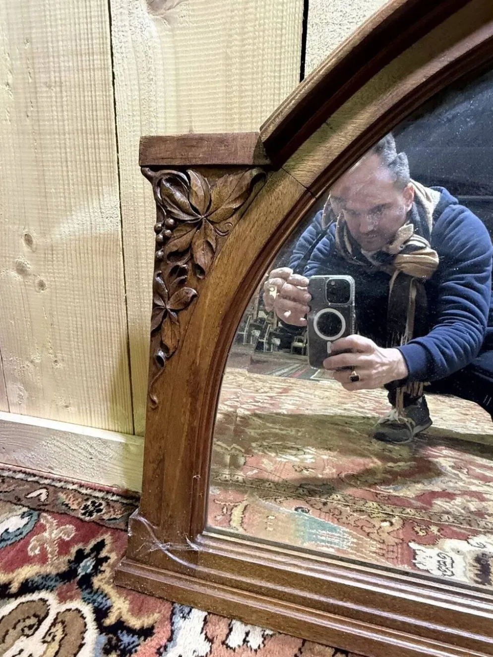 Miroir de brasserie - bistrot Art Déco