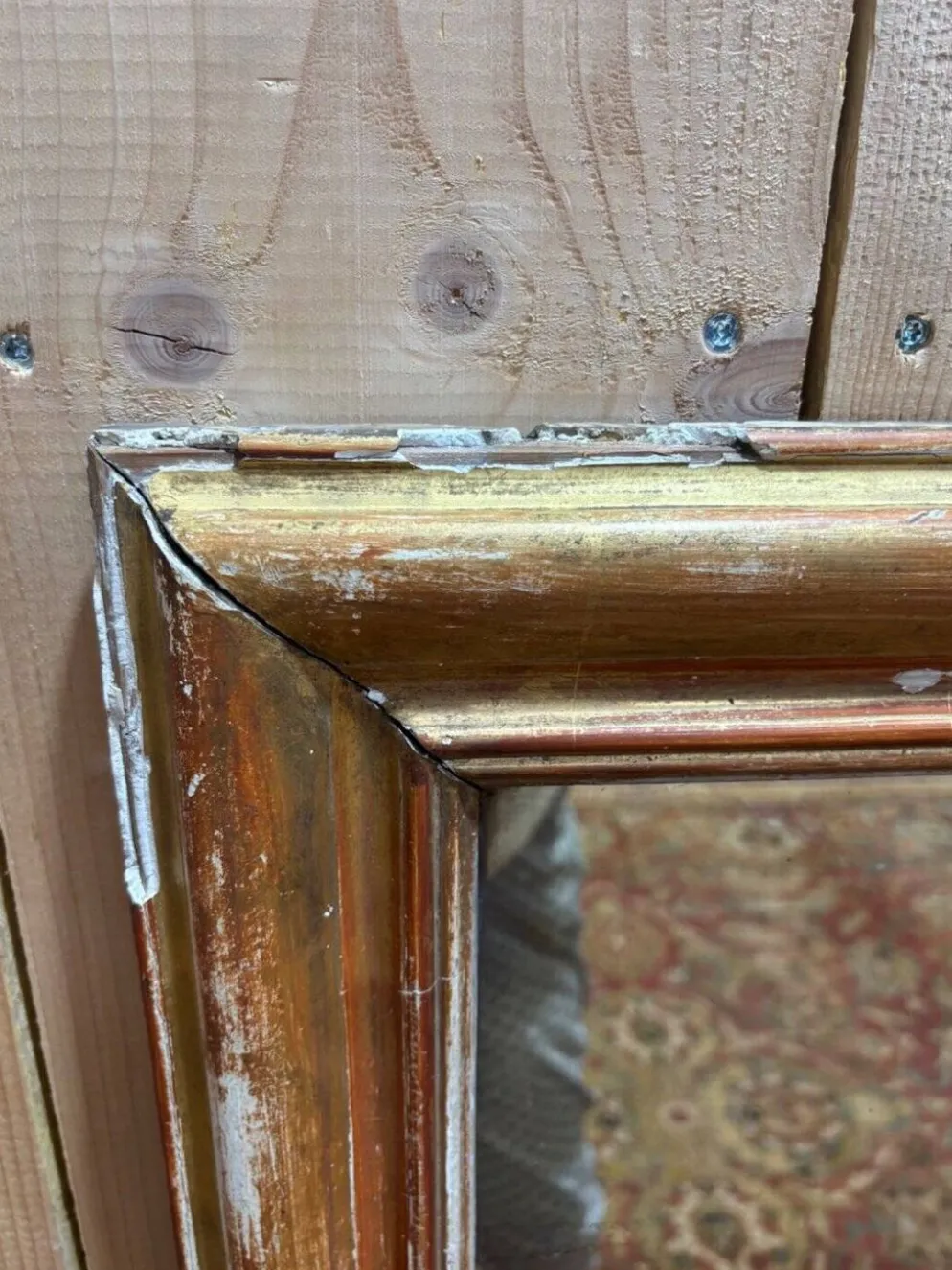 Miroir de cheminée Louis-Philippe | Bois doré | XIXe siècle