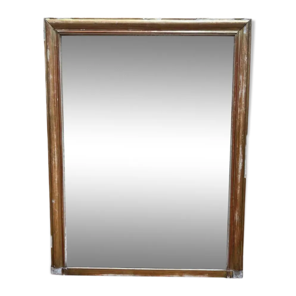 Miroir de cheminée Louis-Philippe | Bois doré | XIXe siècle
