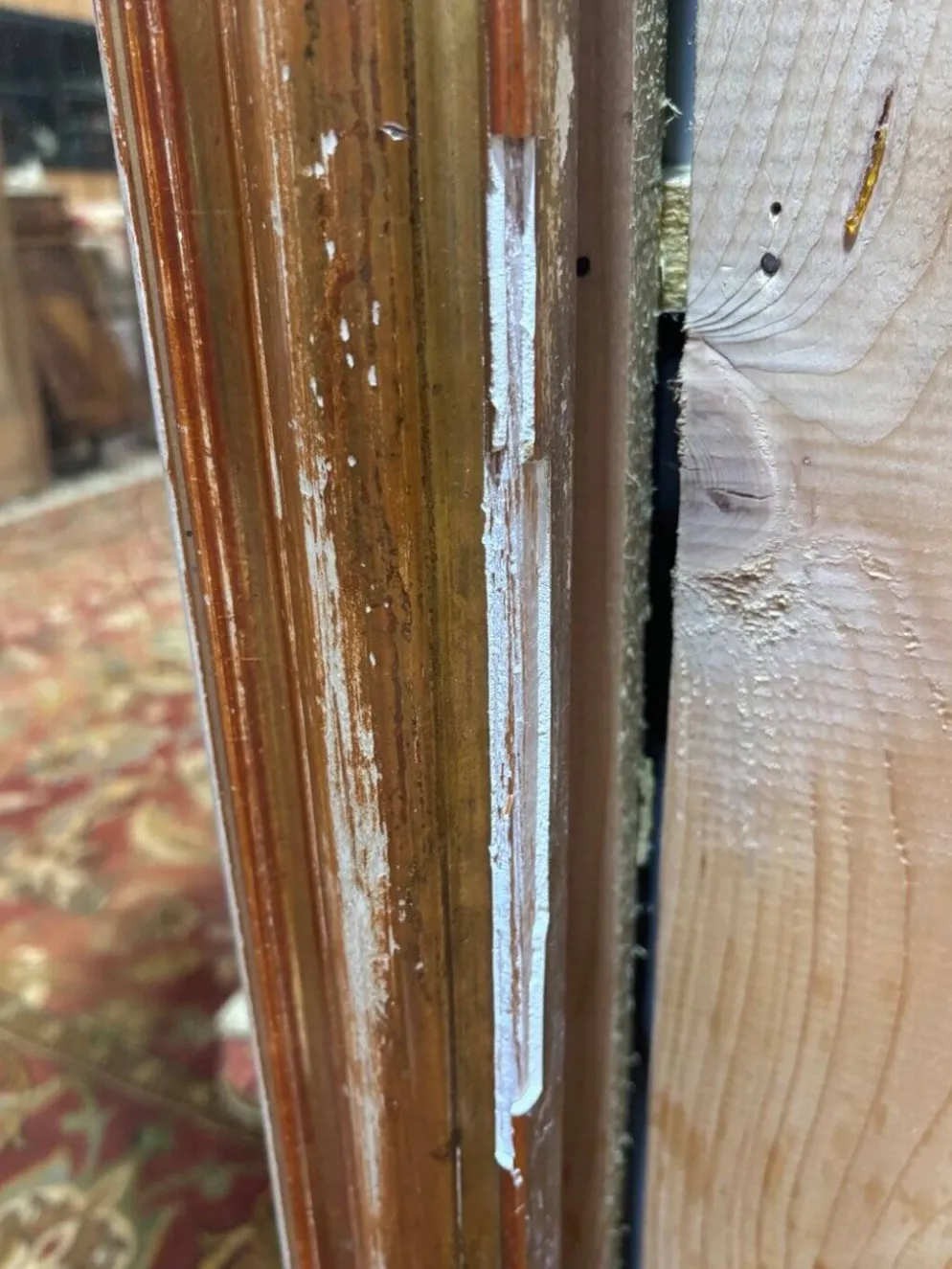 Miroir de cheminée Louis-Philippe | Bois doré | XIXe siècle