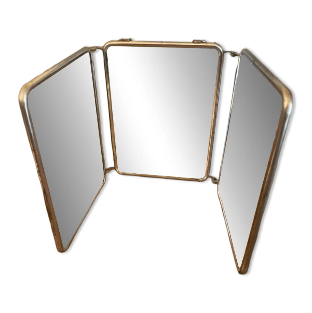 Miroir de coiffeur 3 volets vintage