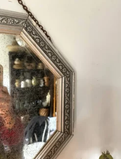 Miroir de courtoisie octogonal 1950