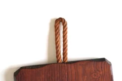 Miroir de forme libre en bois, années 70