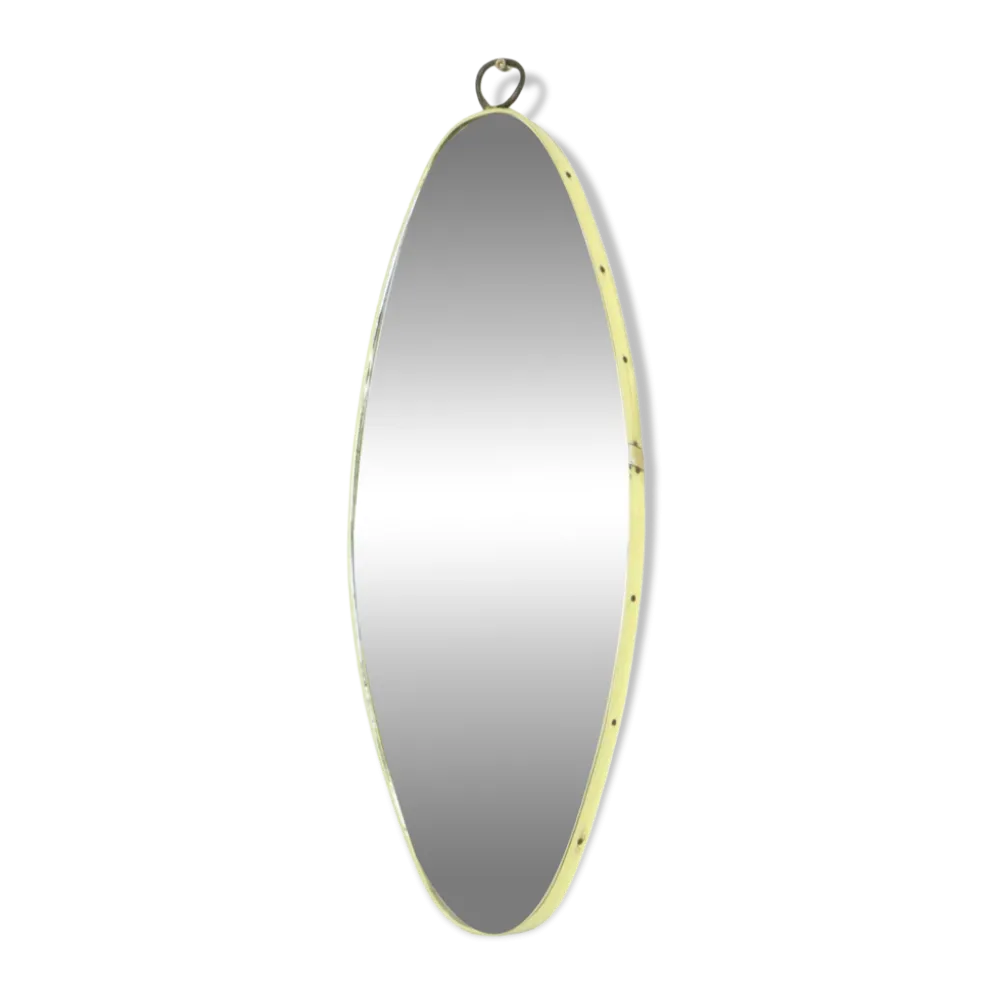 Miroir de forme libre moderne du milieu du siècle, style rockabilly des années 50