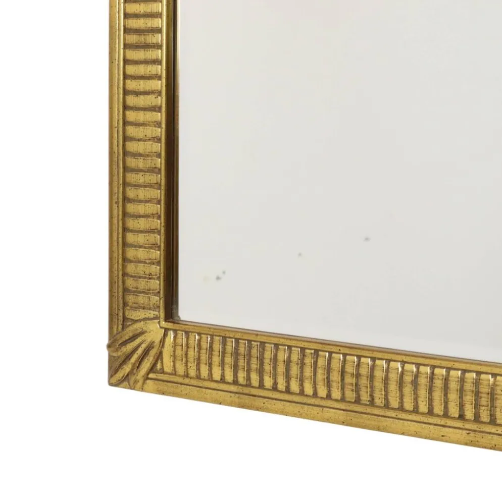 Miroir Deknudt en or Hollywood Regency biseauté 92 cm