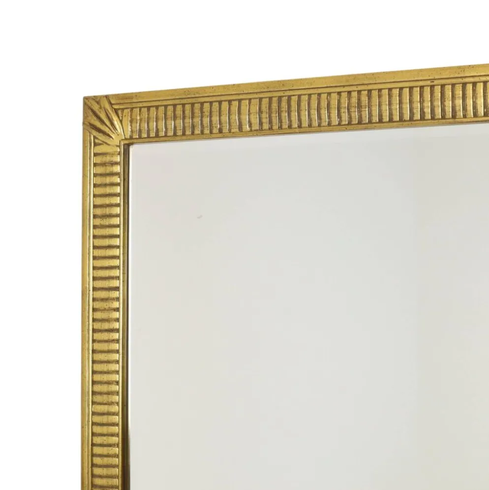 Miroir Deknudt en or Hollywood Regency biseauté 92 cm