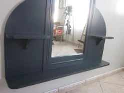 Miroir d entrèe des annèes 50 avec 2 patères 116x159cm