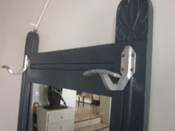 Miroir d entrèe des annèes 50 avec 2 patères 116x159cm
