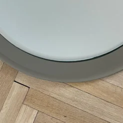 Miroir de salle de bain rond bicolore