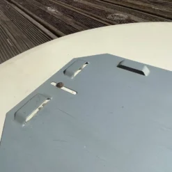 Miroir de salle de bain rond bicolore